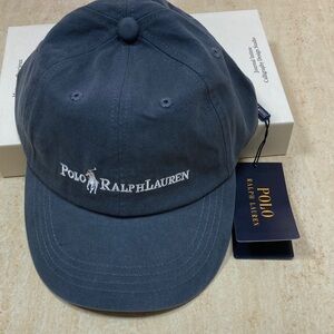Ralph Lauren Navy and White Polo Logo Baseball Cap